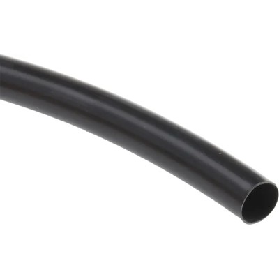 HellermannTyton Heat Shrink Tubing Black 9.5 mm Sleeve Diameter x 5m Length 2:1 Ratio Polyvinyl 344-00950 LVR-9.5/4.8-PVC-BK