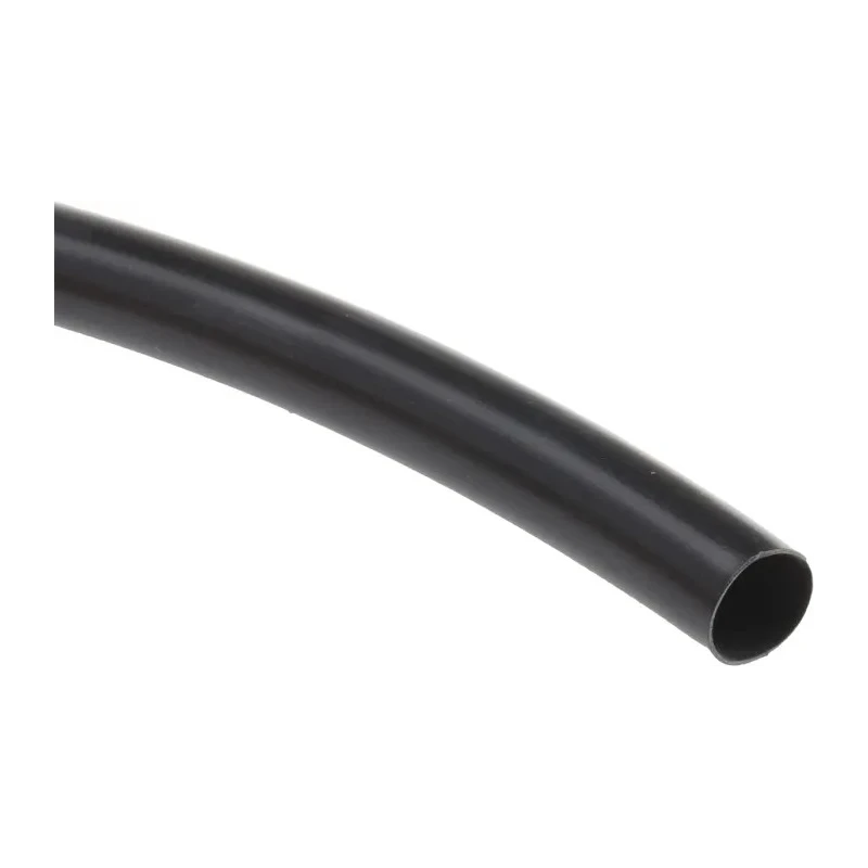 HellermannTyton Heat Shrink Tubing Black 9.5 mm Sleeve Diameter x 5m Length 2:1 Ratio Polyvinyl 344-00950 LVR-9.5/4.8-PVC-BK