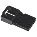 TE Connectivity AMPMODU MTE Female Connector Housing 2.54 mm Pitch 4 Way 1 Row Straight 103653-3