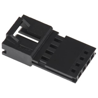 TE Connectivity AMPMODU MTE Female Connector Housing 2.54 mm Pitch 4 Way 1 Row Straight 103653-3