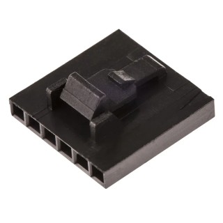 TE Connectivity AMPMODU MTE Female Connector Housing 2.54 mm Pitch 6 Way 1 Row Straight 104257-5