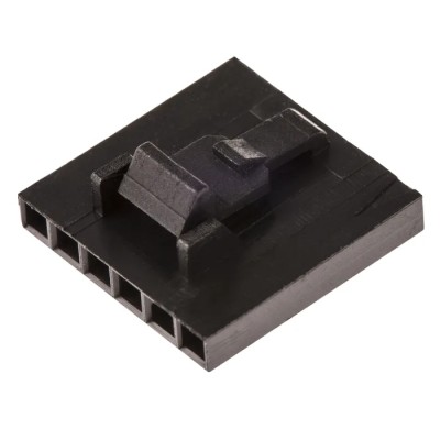 TE Connectivity AMPMODU MTE Female Connector Housing 2.54 mm Pitch 6 Way 1 Row Straight 104257-5
