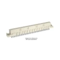 ERNI DIN 41612 Connector 64 Way 2.54 mm Pitch Type B Through Hole Female Vertical STVB Series 284166 / 284166-E