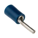 RS PRO Insulated Tin Crimp Pin Connector Blue 16 AWG to 14 AWG, 1.9 mm Pin Diameter, 12 mm Pin Length 452-647