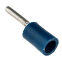 RS PRO Insulated Tin Crimp Pin Connector Blue 16 AWG to 14 AWG, 1.9 mm Pin Diameter, 12 mm Pin Length 452-647
