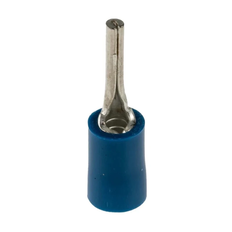 RS PRO Insulated Tin Crimp Pin Connector Blue 16 AWG to 14 AWG, 1.9 mm Pin Diameter, 12 mm Pin Length 452-647