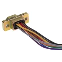RS PRO 9 Way Straight Panel Mount Micro-D Male D-Sub Connector 250V 3A 452-940