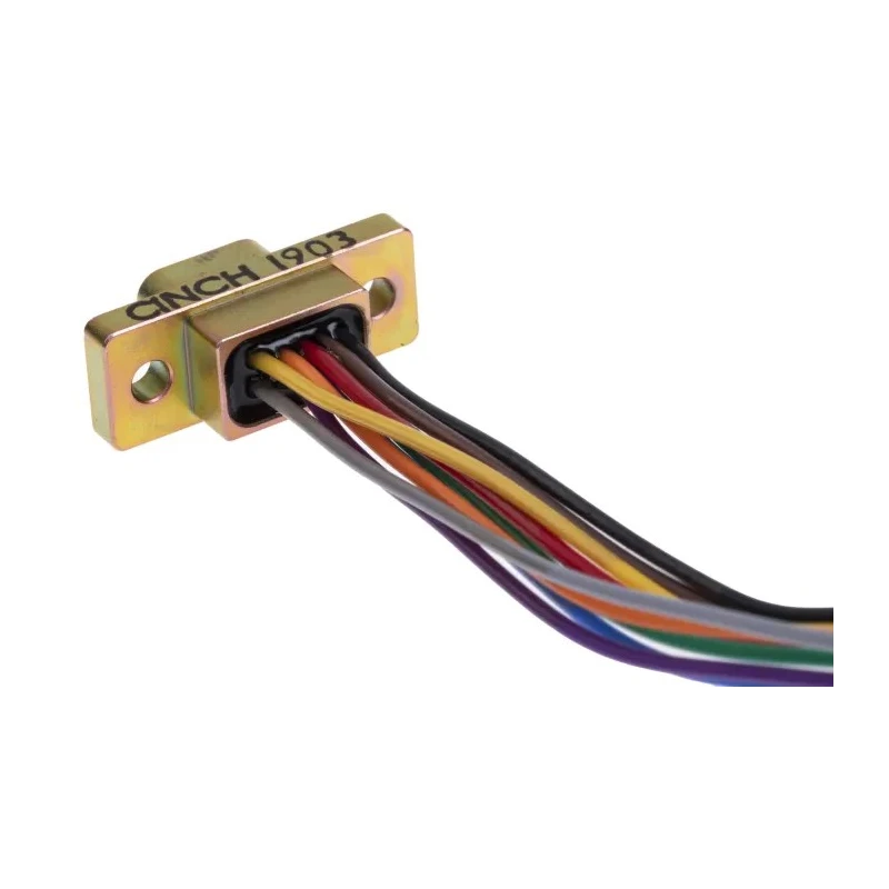 RS PRO 9 Way Straight Panel Mount Micro-D Male D-Sub Connector 250V 3A 452-940