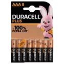 Duracell Plus Power Alkaline AAA Battery 1.5 V AAA +/PWR P8 RS