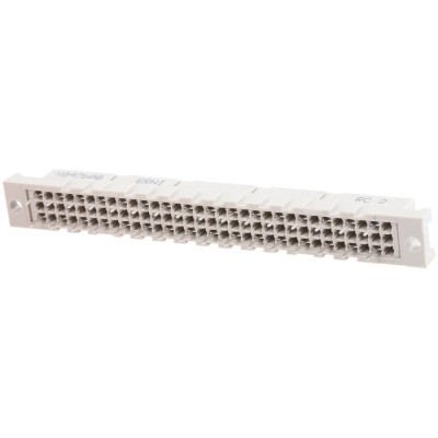 ERNI DIN 41612 32 Way 5.08 mm Pitch Type Through Hole Type C/2 Solder Class C2 2 Row Female Straight 244265 / 244265-E