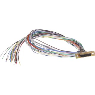 RS PRO 25 Way Straight 2.77 mm Pitch Panel Mount Micro-D Sub Connector Male 452-962