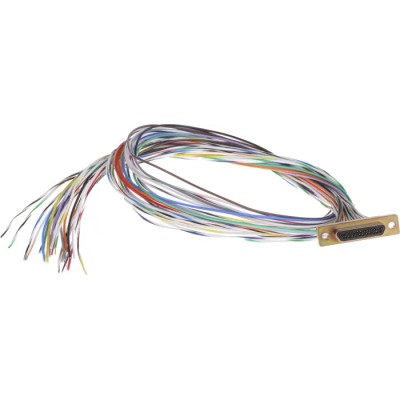 RS PRO 25 Way Straight 2.77 mm Pitch Panel Mount Micro-D Sub Connector Male 452-962