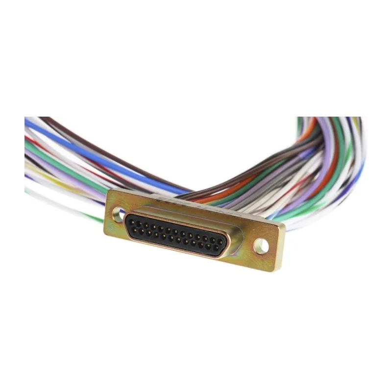 RS PRO 25 Way Straight 2.77 mm Pitch Panel Mount Micro-D Sub Connector Male 452-962