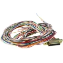 RS PRO 51 Way Straight Panel Mount Micro-D Male D-Sub Connector 250V 3A Aluminium Shell 452-984