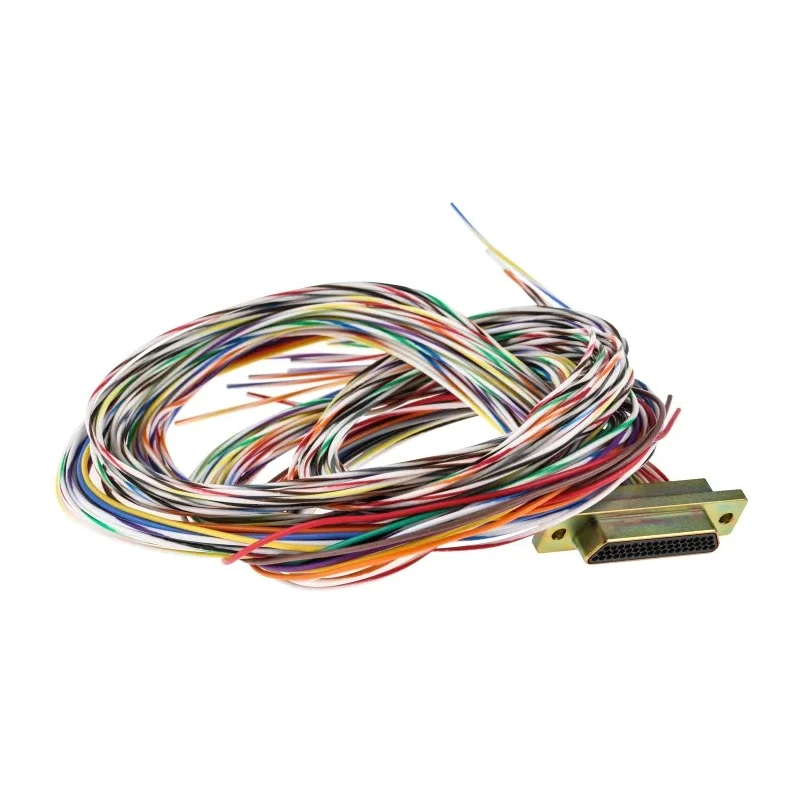 RS PRO 51 Way Straight Panel Mount Micro-D Male D-Sub Connector 250V 3A Aluminium Shell 452-984