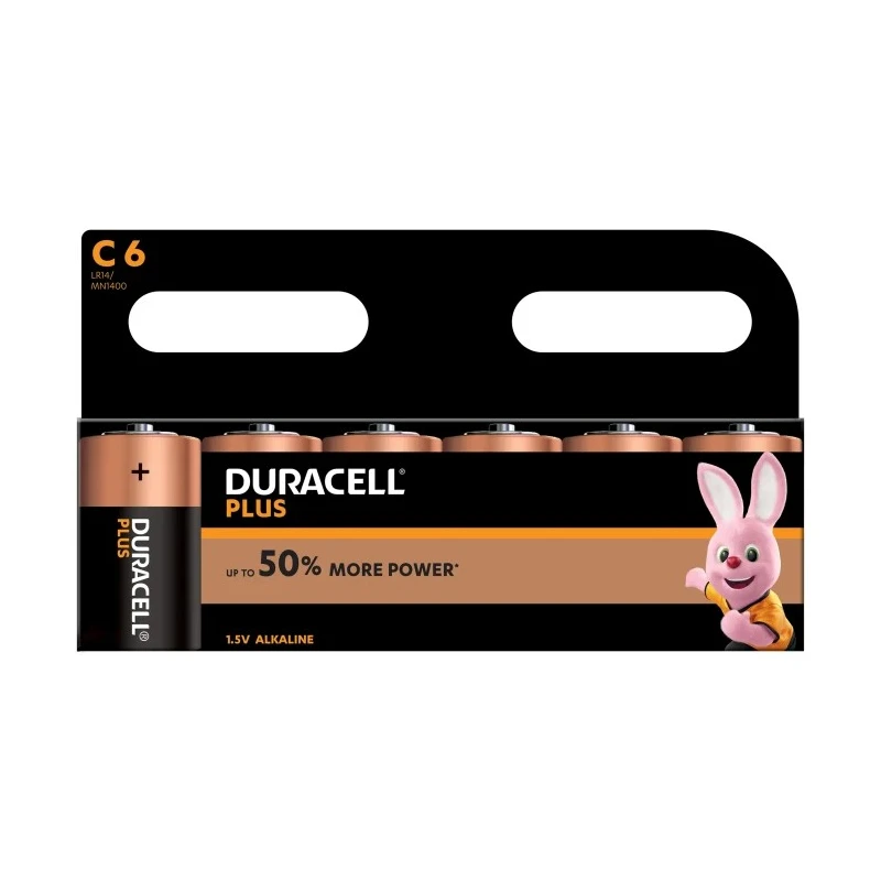 Duracell Duracell Plus Power C Size 1.5 V Alkaline Battery 7.75 Ah 5000394141919