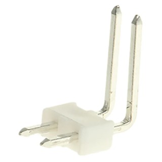 Molex KK 254 Series Right Angle Through Hole Pin Header, 2 Contact, 2.54 mm Pitch, 1 Row, Unshrouded 22-05-2021