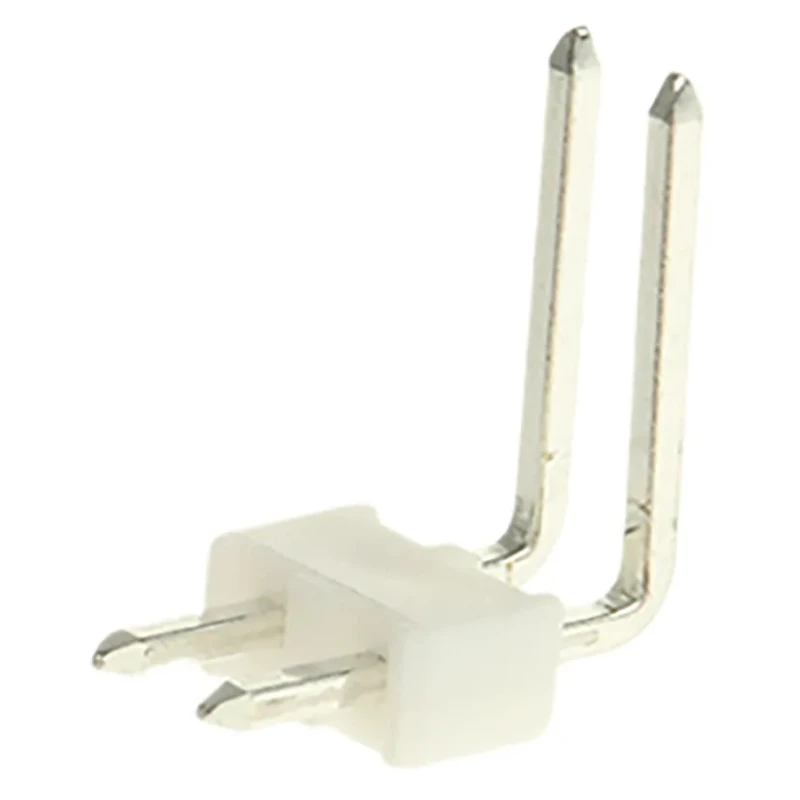 Molex KK 254 Series Right Angle Through Hole Pin Header, 2 Contact, 2.54 mm Pitch, 1 Row, Unshrouded 22-05-2021