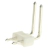 Molex KK 254 Series Right Angle Through Hole Pin Header, 2 Contact, 2.54 mm Pitch, 1 Row, Unshrouded 22-05-2021