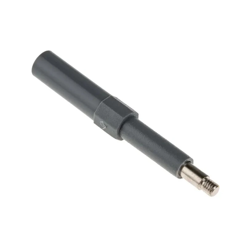 RS PRO Test Adapter for Use with DIN Rail Terminal, 4mm Plug, M3 Thread, 1kV, 10 AMP, Length 48 mm 452-164
