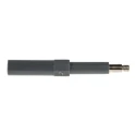 RS PRO Test Adapter for Use with DIN Rail Terminal, 4mm Plug, M3 Thread, 1kV, 10 AMP, Length 48 mm 452-164