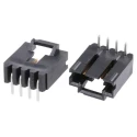 TE Connectivity AMPMODU MTE Series Right Angle Through Hole PCB Header, 4 Contacts, 2.54 mm Pitch, 1 Row, Shrouded 5-104935-1