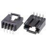 TE Connectivity AMPMODU MTE Series Right Angle Through Hole PCB Header, 4 Contacts, 2.54 mm Pitch, 1 Row, Shrouded 5-104935-1