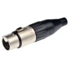 Amphenol Industrial Cable XLR Connector Straight Female 3 Way 120V AC 15A Tin Plating AC3F