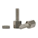 RS PRO Connector Screw Lock for Use With D Connector, Brass Nickel Plated, Thread Size 4-40 UNC, Model 453-886