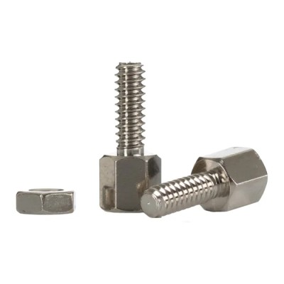 RS PRO Connector Screw Lock for Use With D Connector, Brass Nickel Plated, Thread Size 4-40 UNC, Model 453-886