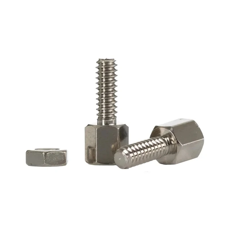 RS PRO Connector Screw Lock for Use With D Connector, Brass Nickel Plated, Thread Size 4-40 UNC, Model 453-886