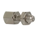 RS PRO Connector Screw Lock for Use With D Connector, Brass Nickel Plated, Thread Size 4-40 UNC, Model 453-886