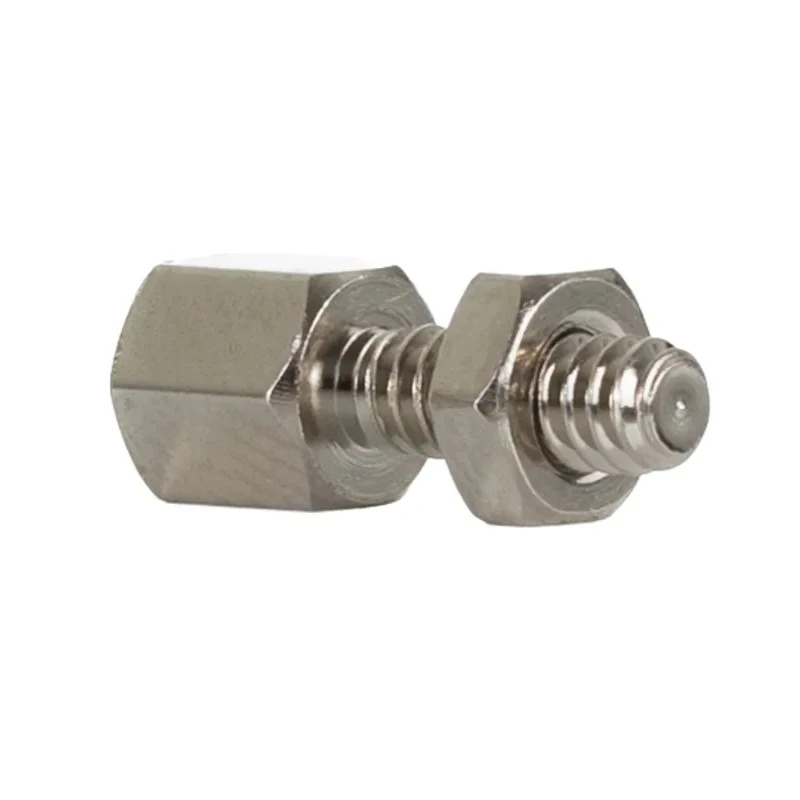 RS PRO Connector Screw Lock for Use With D Connector, Brass Nickel Plated, Thread Size 4-40 UNC, Model 453-886