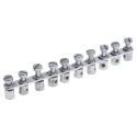Weidmüller Q Series Jumper Bar for Use with DIN Rail Terminal Blocks 24A Current Rating 1313100000