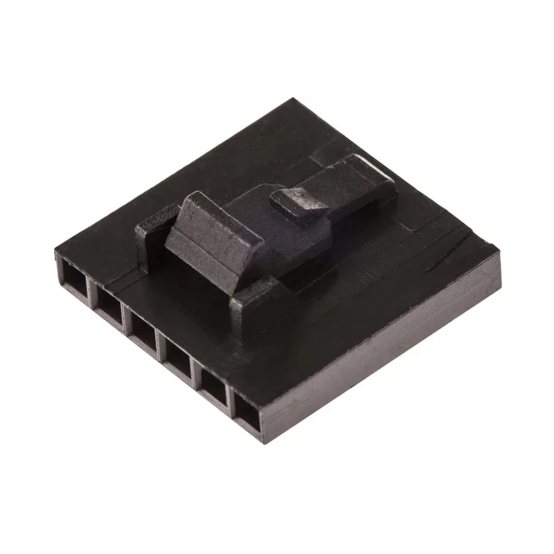 TE Connectivity AMPMODU MTE Female Connector Housing 2.54 mm Pitch 6 Way 1 Row Straight 104257-5