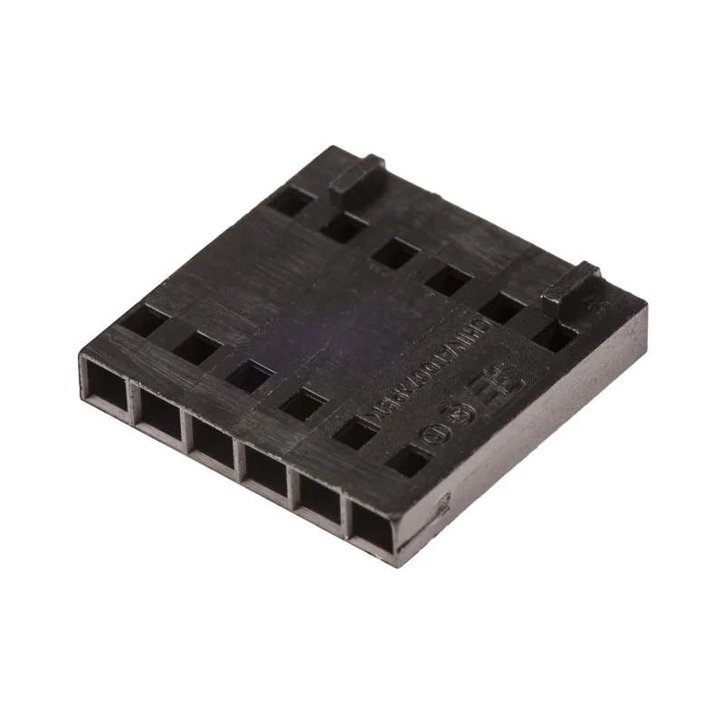 TE Connectivity AMPMODU MTE Female Connector Housing 2.54 mm Pitch 6 Way 1 Row Straight 104257-5