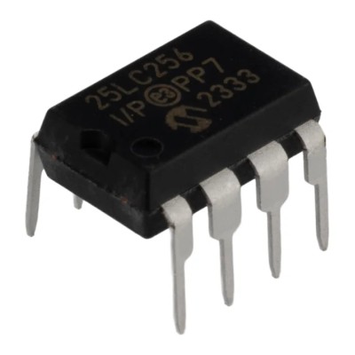 Microchip 256 kB Serial EEPROM 50 ns 8-Pin PDIP Serial-SPI 25LC256-I/P