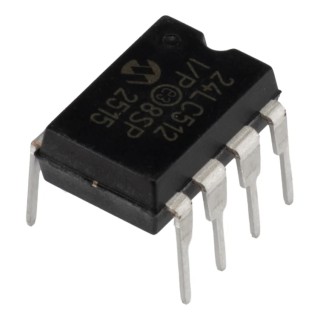Microchip 512 kB Serial EEPROM 900 ns 8-Pin PDIP Serial-I2C 24LC512-I/P