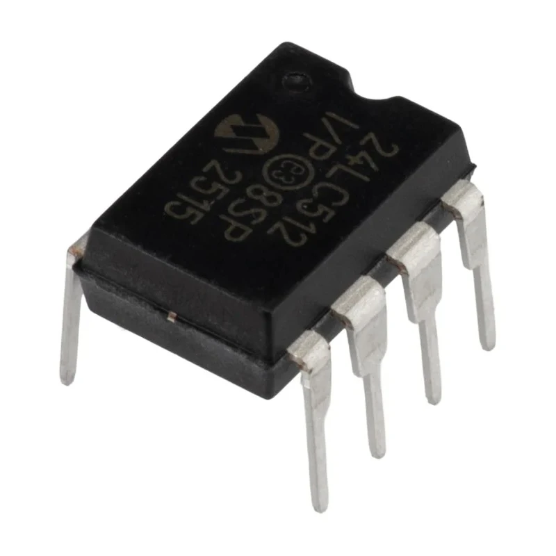 Microchip 512 kB Serial EEPROM 900 ns 8-Pin PDIP Serial-I2C 24LC512-I/P