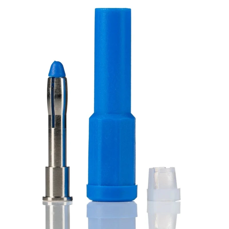 Staubli Blue Male Banana Plug 4 mm Connector Solder Termination 1kV 10A Tin Plating 454-299