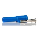 Staubli Blue Male Banana Plug 4 mm Connector Solder Termination 1kV 10A Tin Plating 454-299