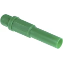 RS PRO Green Male Banana Plug, 4 mm Connector, Solder Termination, 1kV Voltage, 10A Current, Tin Plating 454-306