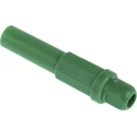 RS PRO Green Male Banana Plug, 4 mm Connector, Solder Termination, 1kV Voltage, 10A Current, Tin Plating 454-306