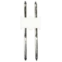 Molex KK 254 Series Straight Through Hole Pin Header, 2 Contacts, 2.54 mm Pitch, 1 Row, Unshrouded 22-03-2021