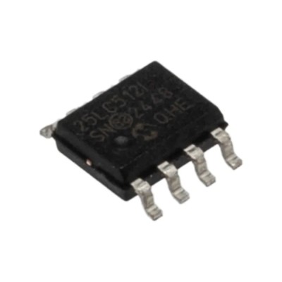 Microchip 512 kB Serial EEPROM 50 ns, 8-Pin SOIC Serial-SPI Memory Chip 25LC512-I/SN