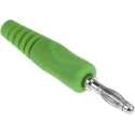 Schutzinger Green Male Banana Plug 4 mm Connector 50V 16A Nickel Plating 1701122-05/RS