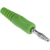 Schutzinger Green Male Banana Plug 4 mm Connector 50V 16A Nickel Plating 1701122-05/RS