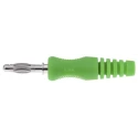 Schutzinger Green Male Banana Plug 4 mm Connector 50V 16A Nickel Plating 1701122-05/RS