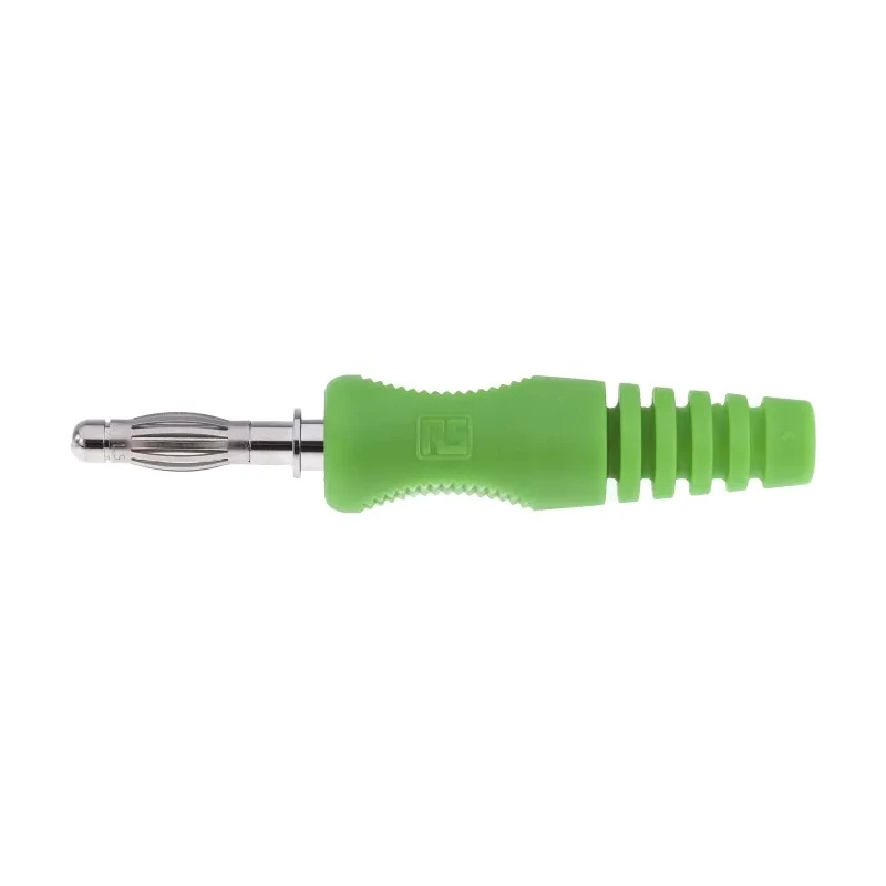 Schutzinger Green Male Banana Plug 4 mm Connector 50V 16A Nickel Plating 1701122-05/RS