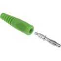 Schutzinger Green Male Banana Plug 4 mm Connector 50V 16A Nickel Plating 1701122-05/RS